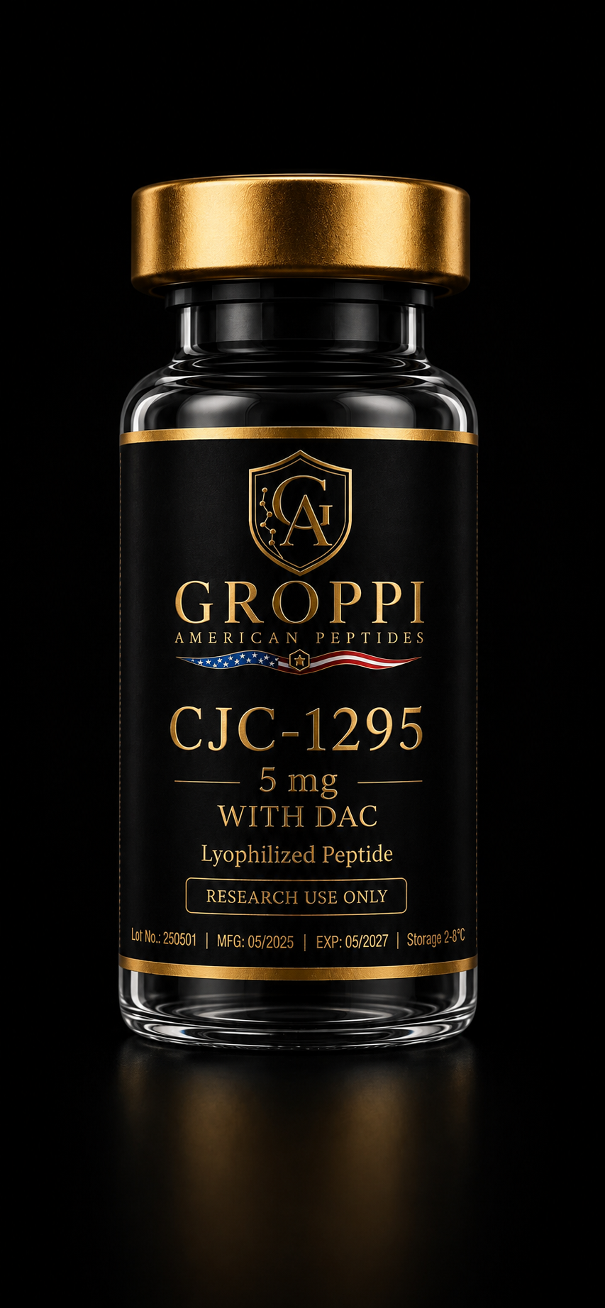 CJC-1295 (With DAC) 5 mg research vial