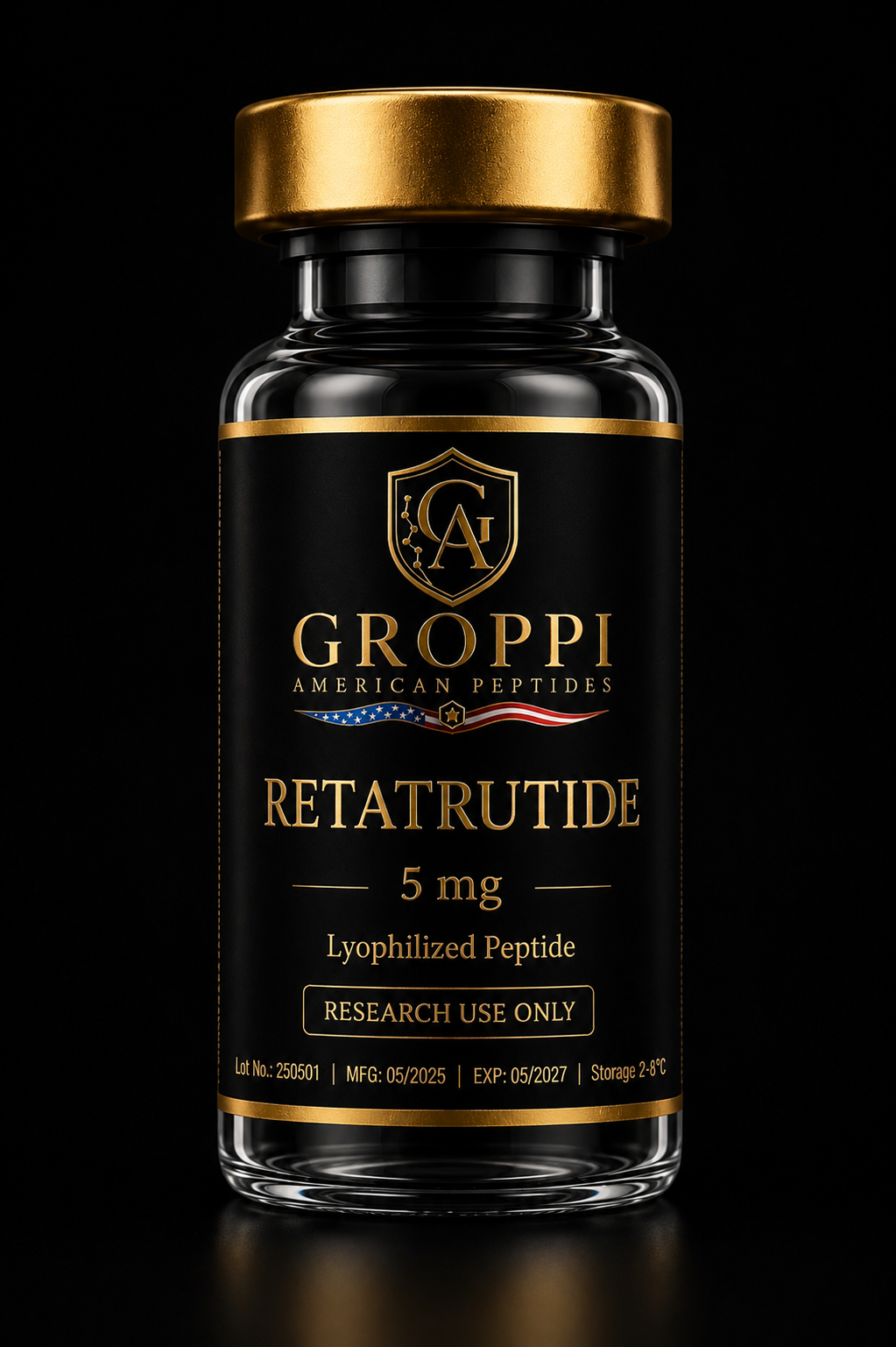 Retatrutide 5 mg research vial
